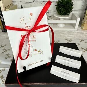Louis Vuitton 3 mini size fragrances special Christmas envelope gift box set NEW